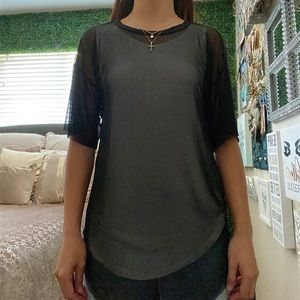 Black & White Sheer T-Shirt